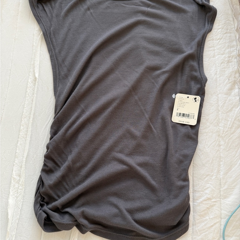 Free People Charcoal Tank Top